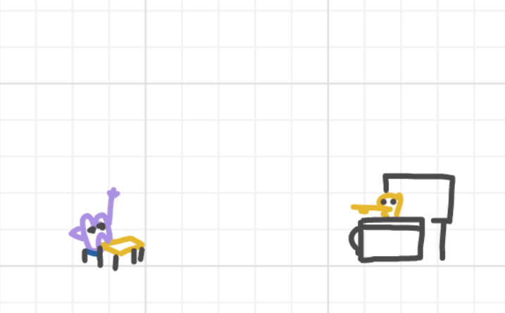 A panel from I've Been Everywhere, Man, episode nine of the Board Boards object show by Furretwalk/WalkingFurret.